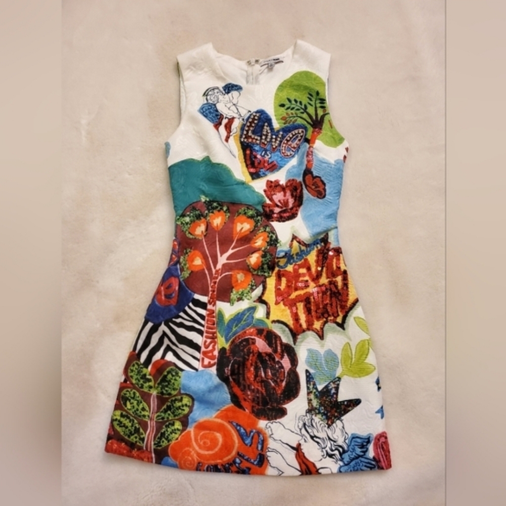 Fashion Nova Rhinestone Love Quipid Dress Size XS